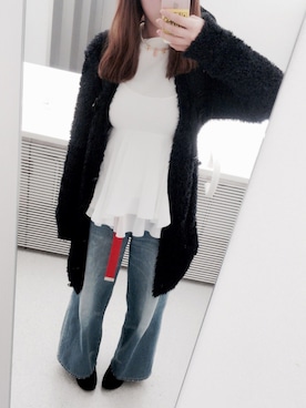 「アイテム（キャミソール）」を使った、Kanaさん（レディース・161cm）の冬コーディネート