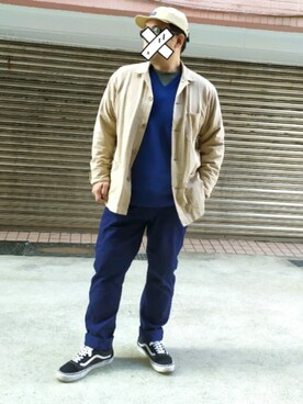 「アイテム（ブルゾン）」を使った、Sbunz Liouさん（メンズ・171cm・40代）の冬コーディネート