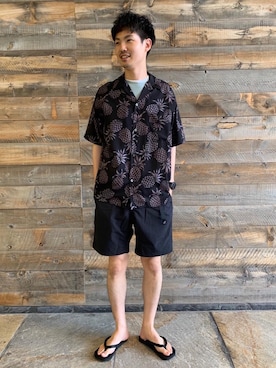 佐藤 拓郎さん（メンズ・175cm）の夏コーディネート