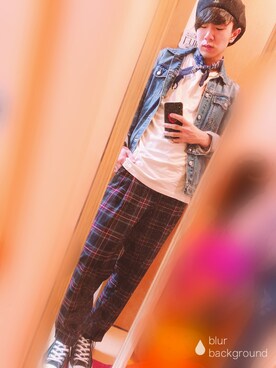 「SEVENDAYS=SUNDAY（セブンデイズサンデイ）のアイテム（デニムジャケット）」を使った、ＳＨＯＹＡさん（メンズ・170cm）の秋コーディネート