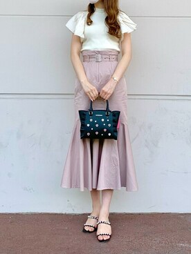 「フラッター」｜SAMANTHAVEGAShopStaffさん（レディース・160cm）の夏コーディネート
