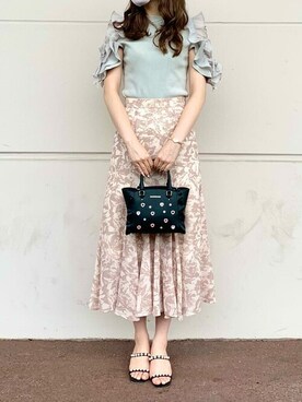 「フラッター」｜SAMANTHAVEGAShopStaffさん（レディース・160cm）の夏コーディネート