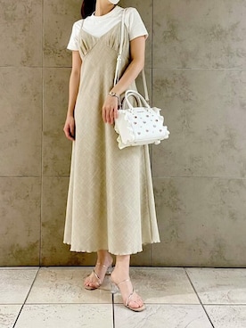 「フラッター」｜SAMANTHAVEGAShopStaffさん（レディース・156cm）の夏コーディネート