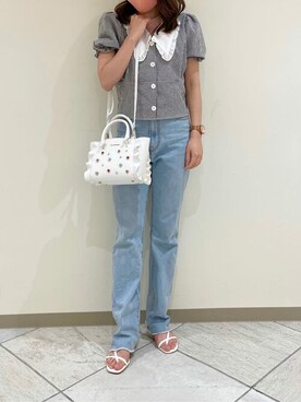 「フラッター」｜SAMANTHAVEGAShopStaffさん（レディース・154cm）の夏コーディネート