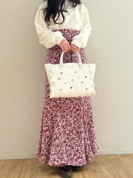 「フラッター」｜SAMANTHAVEGAShopStaffさん（レディース・154cm）の冬コーディネート