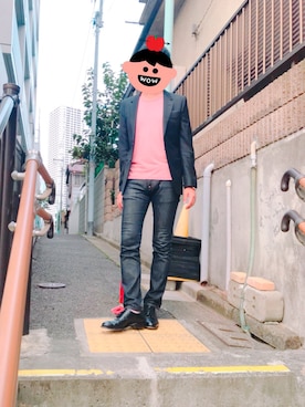 「N.HOOLYWOOD（N.ハリウッド）のアイテム（テーラードジャケット）」を使った、osaruさん（メンズ・172cm）の秋コーディネート