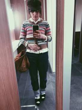 めめさん（レディース・163cm）の冬コーディネート