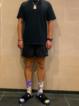 「チャイハネ（チャイハネ）のアイテム（ソックス/靴下）」を使った、taさん（メンズ・170cm）の夏コーディネート