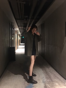 「H&M（エイチ・アンド・エム）のアイテム（チュニック）」を使った、achenさん（レディース・163cm）の春コーディネート