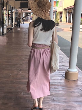 「AIN（エイン）のアイテム」を使った、akaneさん（レディース・162cm）の春コーディネート