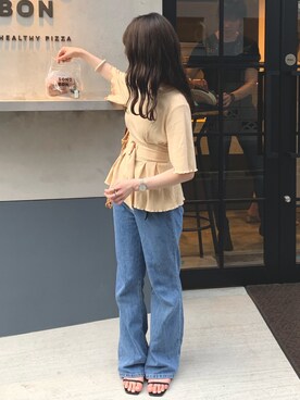 「AIN（エイン）のアイテム」を使った、akaneさん（レディース・162cm）の春コーディネート