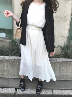 「fd style（エフディ スタイル）のアイテム（テーラードジャケット）」を使った、akaneさん（レディース・162cm）の春コーディネート