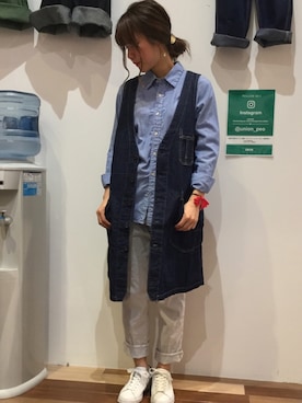 「johnbull」｜「アイテム（デニムジャケット）」を使った、UNION東松山店さん（レディース・159cm）の春コーディネート