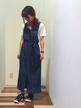 「Antgauge（アントゲージ）のアイテム（オールインワン・サロペット）」を使った、UNION東松山店さん（レディース・159cm）の春コーディネート