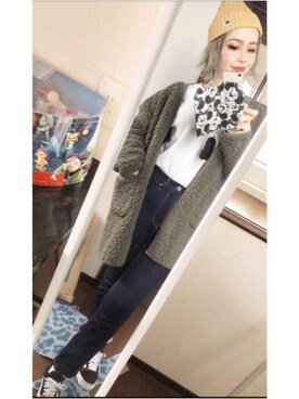 𝑚𝑎さん（レディース・163cm）の冬コーディネート