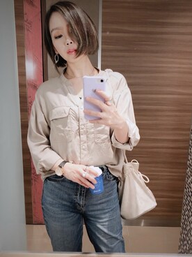 𝑚𝑎さん（レディース・163cm）の春コーディネート