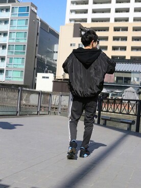 「アイテム（MA-1）」を使った、KAI:Yさん（メンズ・173cm・10代）の春コーディネート