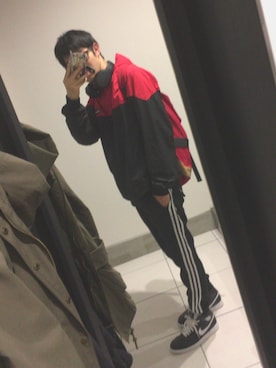 「STUSSY（ステューシー）のアイテム（ナイロンジャケット）」を使った、KAI:Yさん（メンズ・173cm）の春コーディネート