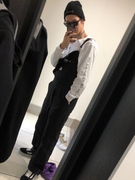 「ストリート服が好き」｜「アイテム（オールインワン・サロペット）」を使った、KAI:Yさん（メンズ・173cm）の秋コーディネート