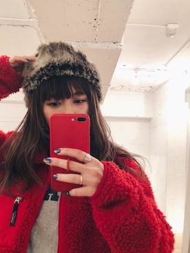「used mix」｜「アイテム（その他アウター）」を使った、sakiさん（レディース・163cm）の冬コーディネート