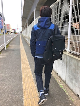 「MofM(manofmoods)（マンオブムーズ）のアイテム（ジャケット/アウター）」を使った、ツカツカさん（メンズ・175cm）の秋コーディネート