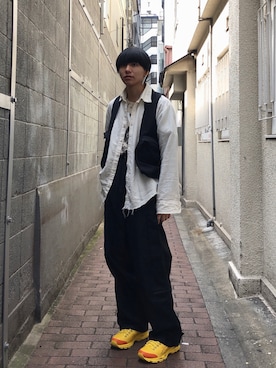 「KIKO KOSTADINOV（キコ コスタディノフ）のアイテム（シューズ）」を使った、keikaw さん（メンズ・168cm）の冬コーディネート