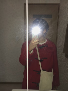 「アニエスベー」｜「アイテム（ダッフルコート）」を使った、はむちゃんさん（レディース・157cm）の秋コーディネート