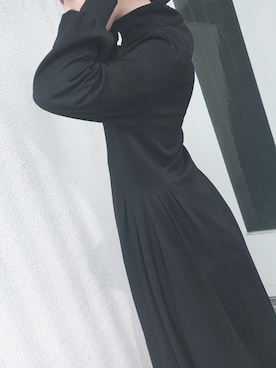 「Graphpaper（グラフペーパー）のアイテム（ワンピース/ドレス）」を使った、はむちゃんさん（レディース・157cm）の春コーディネート
