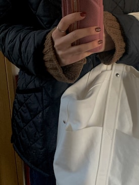 「アイテム（PC・スマホグッズ/家電）」を使った、はむちゃんさん（レディース・157cm・20代）の冬コーディネート