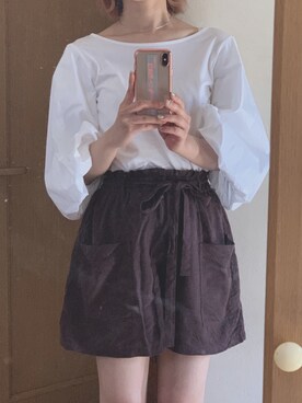 「eclat（エクラ）のアイテム」を使った、はむちゃんさん（レディース・158cm）の春コーディネート