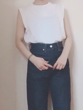 「eclat（エクラ）のアイテム」を使った、はむちゃんさん（レディース・158cm）の夏コーディネート