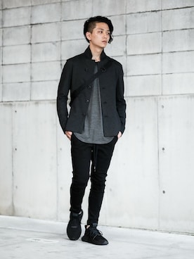 「CRAMSHELL（クラムシェル）のアイテム」を使った、aoiさん（メンズ・173cm）の秋コーディネート