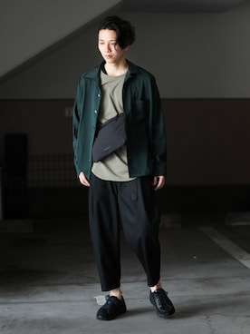 「CRAMSHELL（クラムシェル）のアイテム」を使った、aoiさん（メンズ・173cm）の秋コーディネート