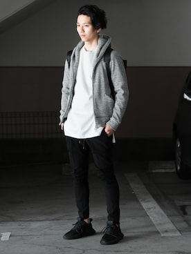 「CRAMSHELL（クラムシェル）のアイテム」を使った、aoiさん（メンズ・173cm）の秋コーディネート