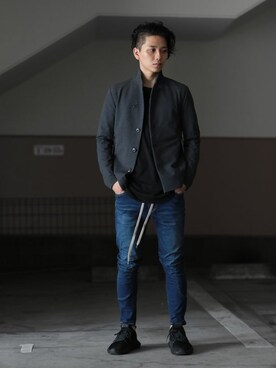 「ATTACHMENT（アタッチメント）のアイテム（ジャケット/アウター）」を使った、aoiさん（メンズ・173cm）の秋コーディネート