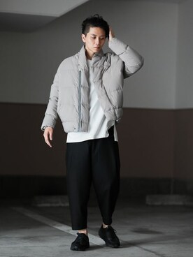 「KAZUYUKI KUMAGAI」｜「アイテム（ブルゾン）」を使った、aoiさん（メンズ・173cm）の秋コーディネート