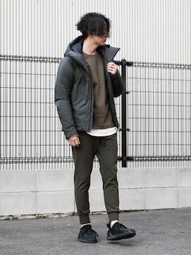 「ATTACHMENT（アタッチメント）のアイテム（パンツ）」を使った、aoiさん（メンズ・173cm）の秋コーディネート