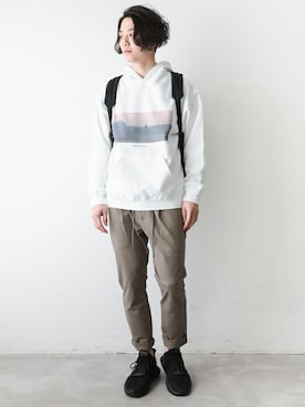 「CRAMSHELL（クラムシェル）のアイテム」を使った、aoiさん（メンズ・173cm）の冬コーディネート