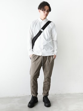 「CRAMSHELL（クラムシェル）のアイテム」を使った、aoiさん（メンズ・173cm）の春コーディネート