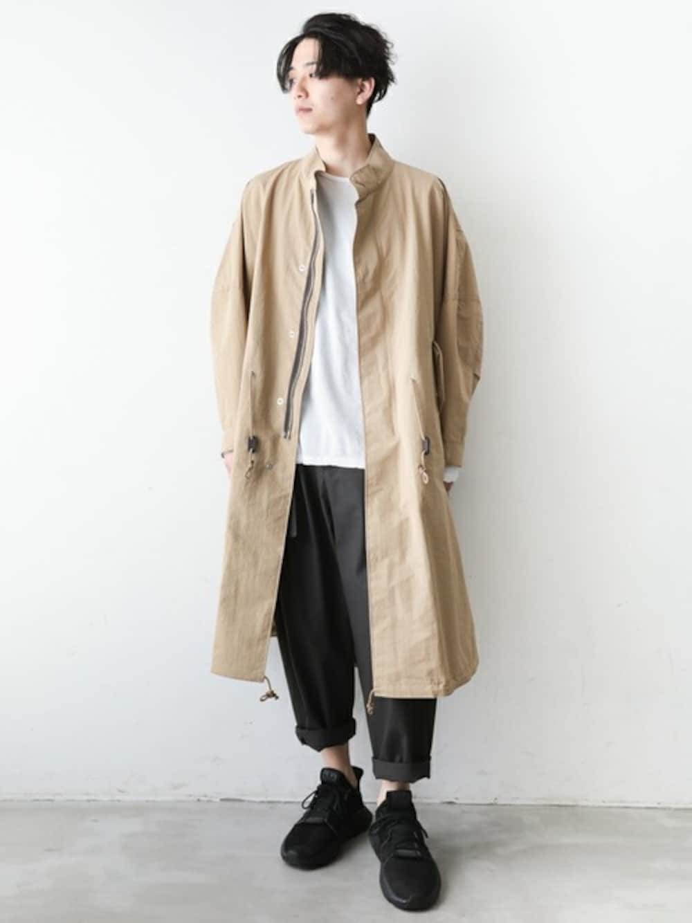 KAZUYUKI KUMAGAI ATTACHMENTのモッズコートを使った人気ファッション