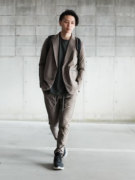 「KAZUYUKI KUMAGAI」｜「アイテム（ジャケット/アウター）」を使った、aoiさん（メンズ・173cm）の春コーディネート