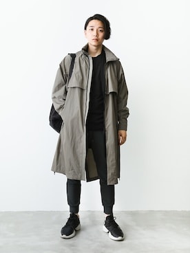 「ATTACHMENT（アタッチメント）のアイテム（モッズコート）」を使った、aoiさん（メンズ・173cm）の春コーディネート