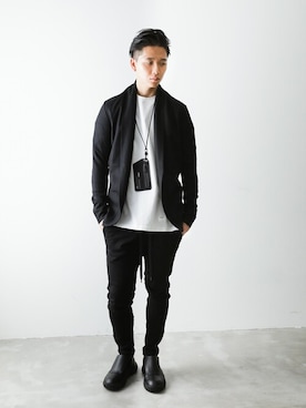 「ATTACHMENT（アタッチメント）のアイテム（バッグ）」を使った、aoiさん（メンズ・173cm）の秋コーディネート