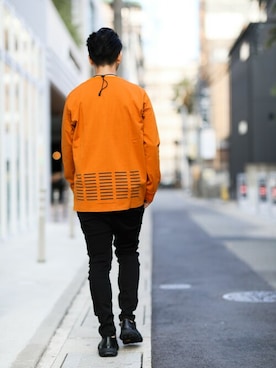 「ATTACHMENT（アタッチメント）のアイテム（パンツ）」を使った、aoiさん（メンズ・173cm）の秋コーディネート