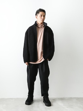 「KAZUYUKI KUMAGAI ATTACHMENT（カズユキクマガイアタッチメント）のアイテム（スラックス）」を使った、aoiさん（メンズ・173cm）の秋コーディネート