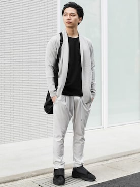 「ATTACHMENT（アタッチメント）のアイテム（スラックス）」を使った、aoiさん（メンズ・173cm）の冬コーディネート