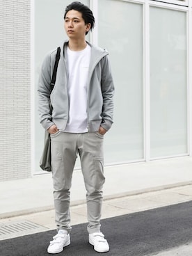 「CRAMSHELL（クラムシェル）のアイテム」を使った、aoiさん（メンズ・173cm）の冬コーディネート