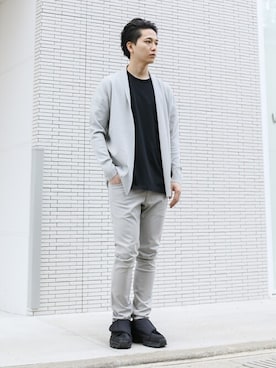 「ATTACHMENT（アタッチメント）のアイテム（パンツ）」を使った、aoiさん（メンズ・173cm）の冬コーディネート