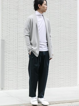 「ATTACHMENT（アタッチメント）のアイテム（スラックス）」を使った、aoiさん（メンズ・173cm）の春コーディネート