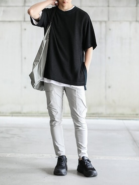 「CRAMSHELL（クラムシェル）のアイテム」を使った、aoiさん（メンズ・175cm）の春コーディネート